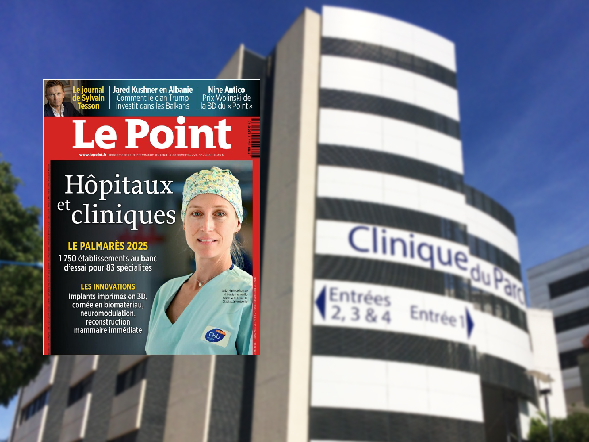 Lire la suite à propos de l’article Classement 2025 « Hôpitaux et Cliniques » du Point