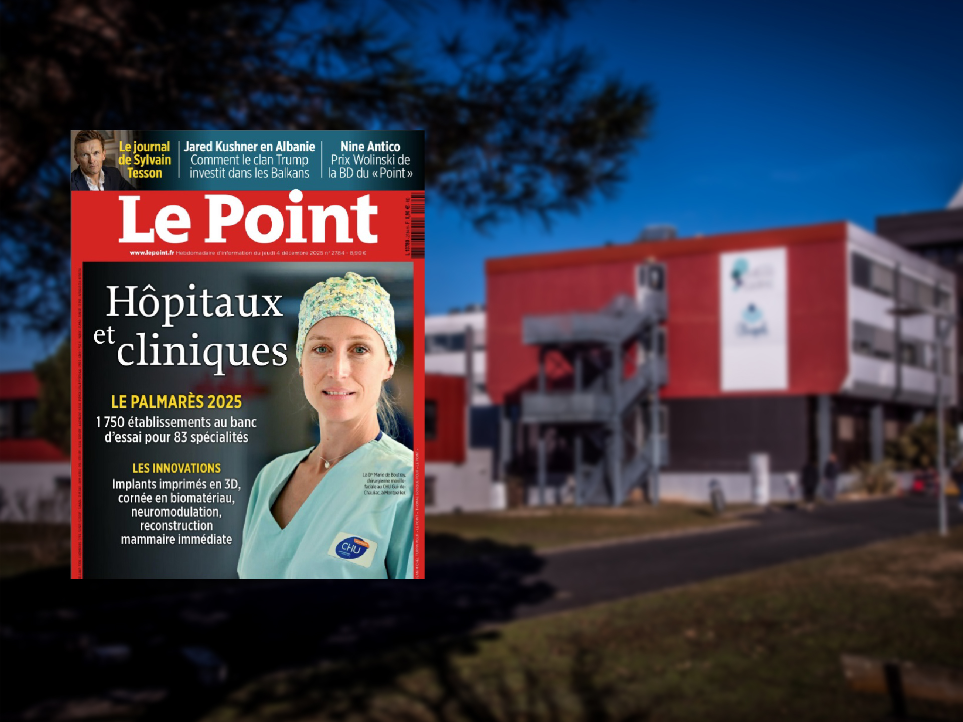 Lire la suite à propos de l’article Classement 2025 « Hôpitaux et Cliniques » du Point